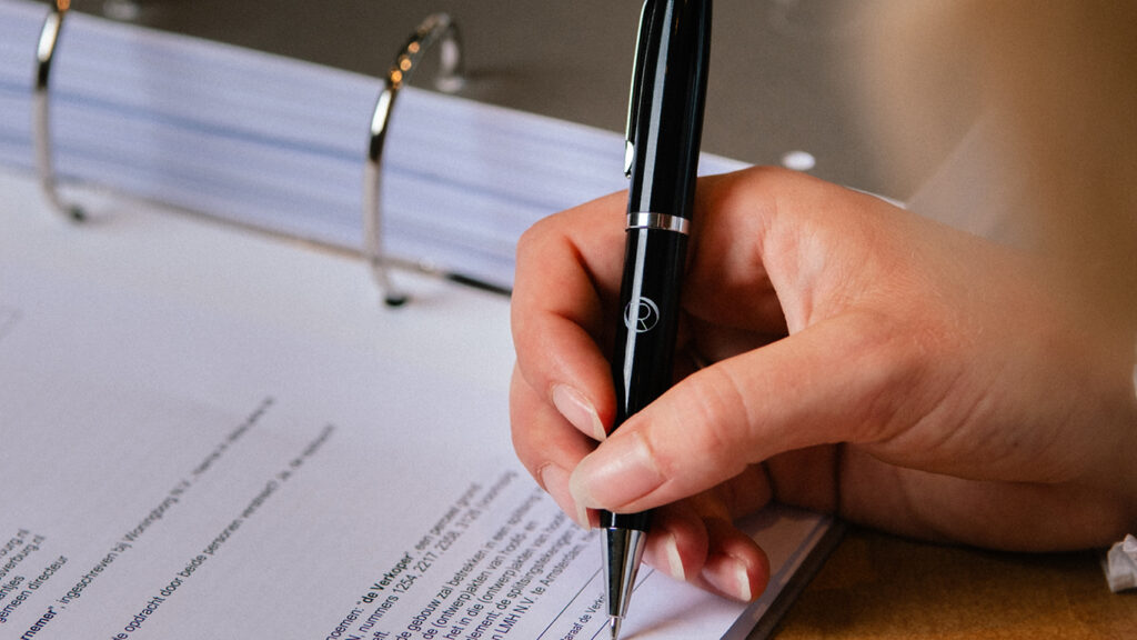 Ondertekening Voorham